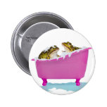 Baño de burbujas para las ranas del mascota pin