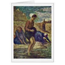 Baño de chicas de Honore Daumier Tarjetas