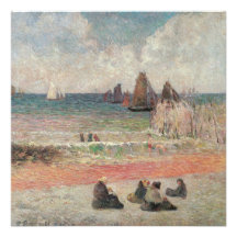 Baño de Dieppe por Gauguin, impresionismo del vint Anuncios Personalizados