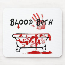 Baño de sangre tapetes de ratón
