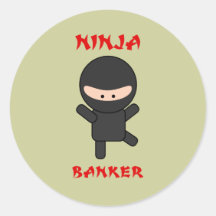 banquero del ninja pegatina