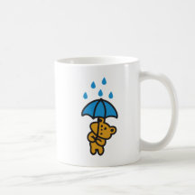 Bär im Regen Kaffeehaferl
