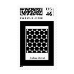 Bar Mitzvah Invitation Star of David Postage Stamps