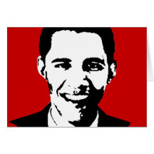 Barack Obama Bowtie Tarjeta