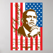 Barack Obama - cambie (la patata a la inglesa) Posters