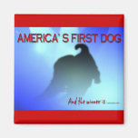 BARACK OBAMA: EL PRIMER PERRO DE AMÉRICA IMÁN DE FRIGORÍFICO