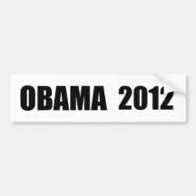 BARACK OBAMA ETIQUETA DE PARACHOQUE
