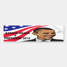 BARACK OBAMA ETIQUETA DE PARACHOQUE