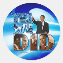 Barack Obama Etiquetas Redondas