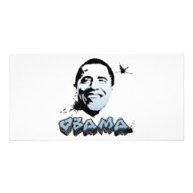 Barack Obama hace frente Tarjetas Personales