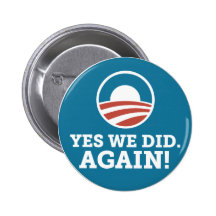 Barack Obama hicimos sí otra vez (el azul) Pins