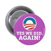 Barack Obama hicimos sí otra vez (la púrpura) Pin