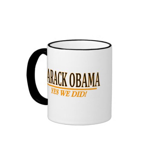 ¡Barack Obama - hicimos sí! Tazas De Café