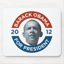 Barack Obama para el presidente 2012 Alfombrilla De Ratón