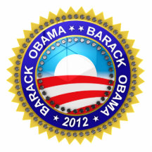 Barack Obama para el presidente 2012 Escultura Fotografica