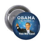 Barack Obama para el presidente Pin
