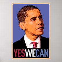 Barack Obama - podemos sí poster