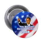 Barack Obama que podemos abotonar sí Pins