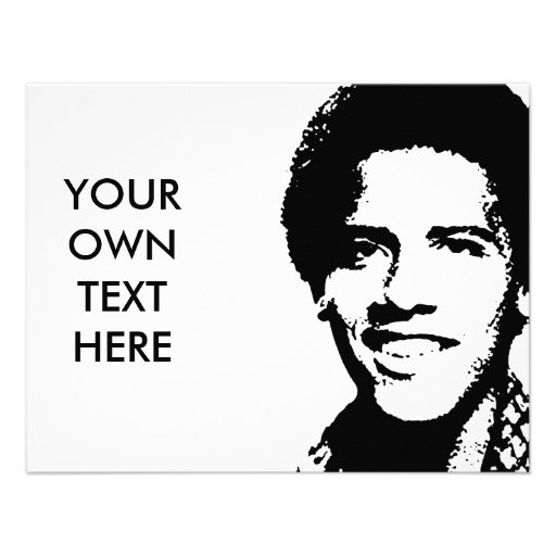 Barack Obama retro Invitación