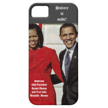 BARACK Y MICHELLE OBAMA HACEN el caso de la HISTOR iPhone 5 Case-Mate Cobertura