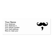 Barba del bigote plantillas de tarjetas de visita