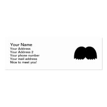 Barba del bigote tarjetas de negocios