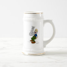 Barba que agita Stein del viejo hombre Taza