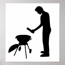 Barbacoa del Bbq Posters