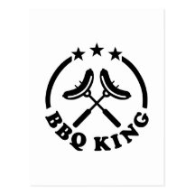 Barbacoa del rey del Bbq Tarjetas Postales