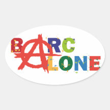 Barcalone Calcomanías Ovaladas