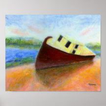 Barco abandonado, poster