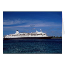 Barco de cruceros, Nassau, Bahamas Tarjetón