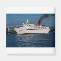 Barco de cruceros "princesa de Cunard " Imán De Nevera