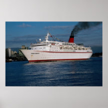 Barco de cruceros "princesa de Cunard " Impresiones