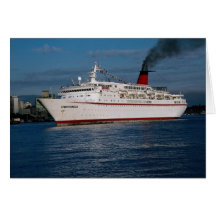 Barco de cruceros "princesa de Cunard " Felicitaciones