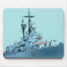 Barco de la Armada italiano que visita de C-554 "C Tapetes De Ratón