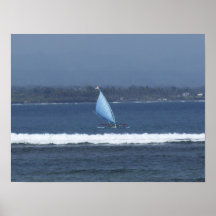 Barco de pesca del Balinese Posters