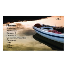 Barco de pesca plantilla de tarjeta personal