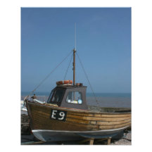 Barco de pesca, Sidmouth, Devon, Reino Unido Fotografia