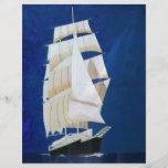 Barco de vela de las podadoras tarjetones