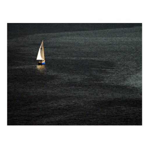 Barco de vela postales
