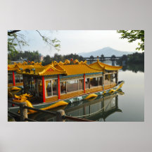 Barco del dragón en China Impresiones