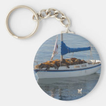 Barco del sello llavero personalizado