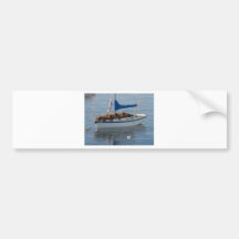Barco del sello pegatina de parachoque