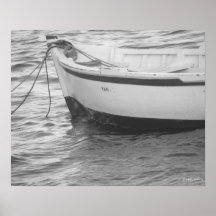 Barco en el mar Mediterráneo Poster