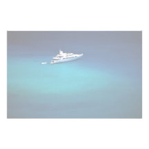 Barco en la bahía de Magens, St Thomas, Islas Vírg Papelería Personalizada