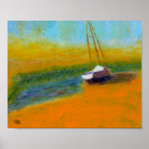 Barco en la tierra, poster
