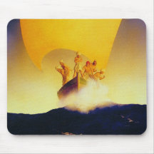 Barco pirata - por Maxfield Parrish Alfombrillas De Ratones