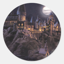 Barcos de Hogwarts a escudarse Etiquetas Redondas