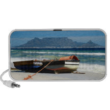 Barcos de pesca de la montaña de la tabla laptop altavoces